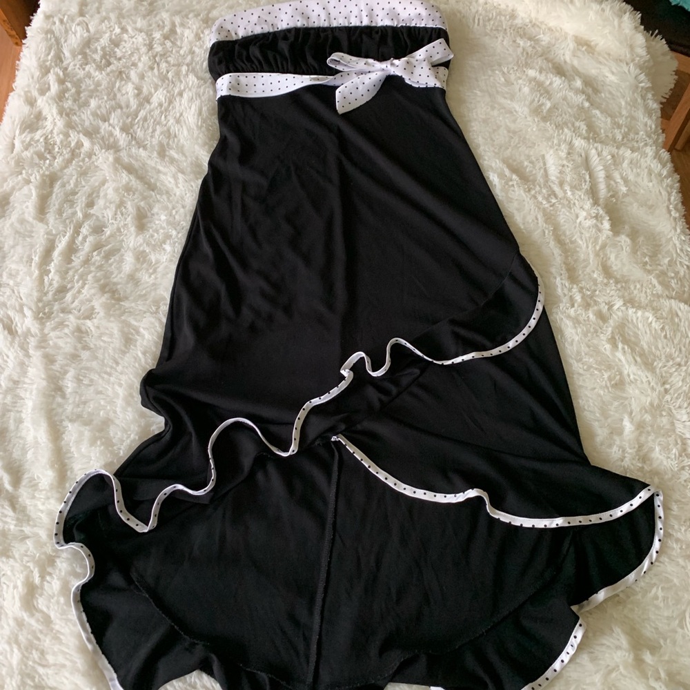 Charlotte Russe black strapless dress